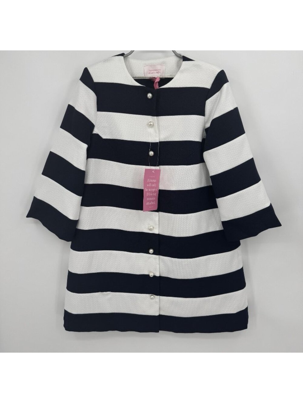 Tuckernuck x Atlantic-Pacific Navy and White Striped Millie Coat Dress size M